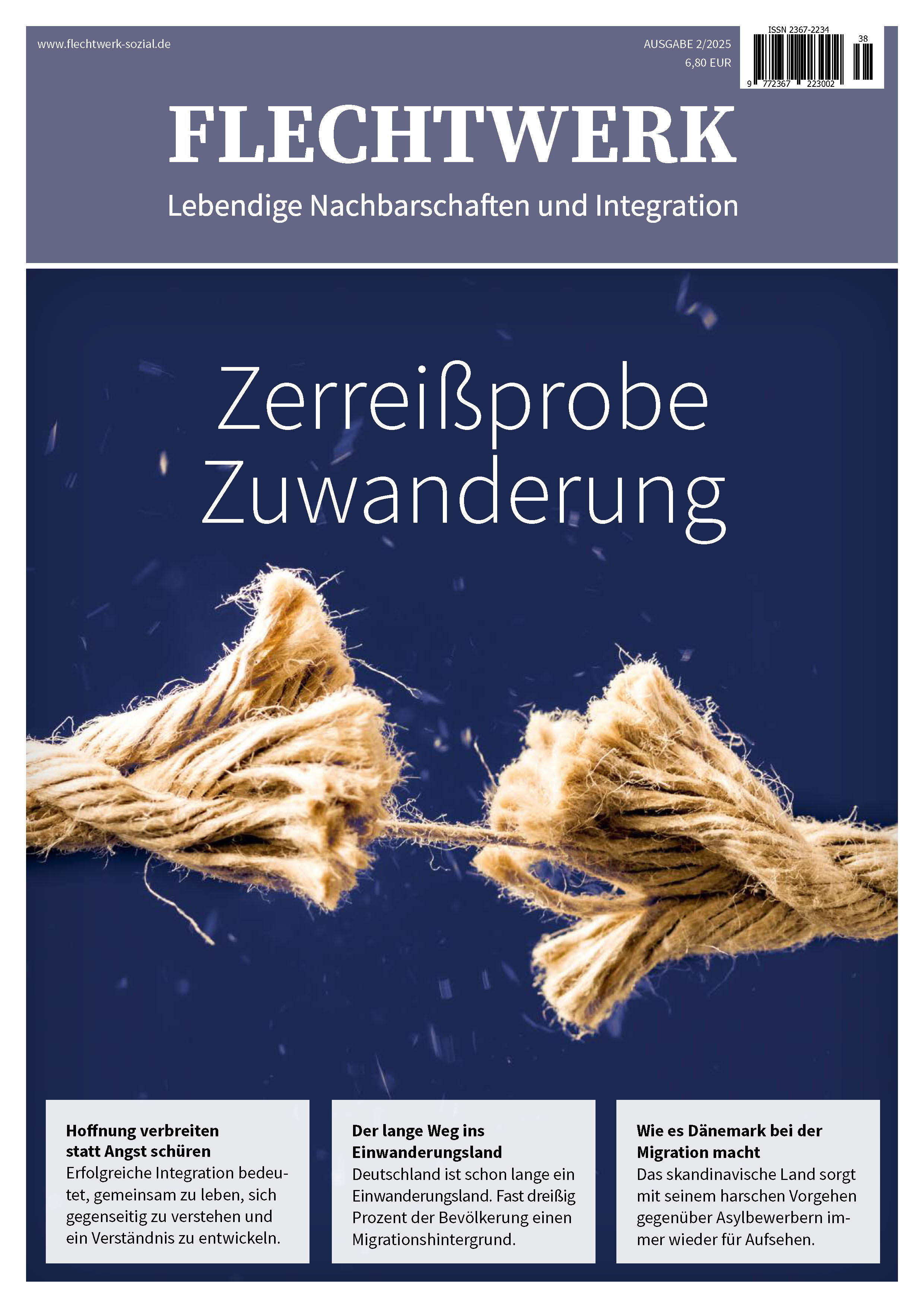 Titelseite: Zerreißprobe Zuwanderung